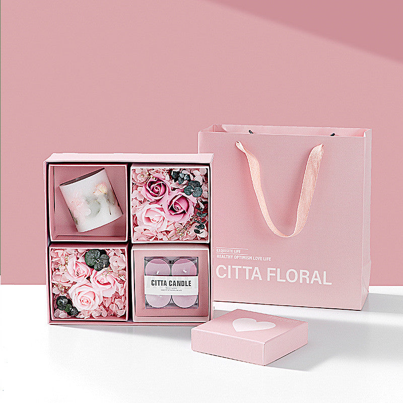 Pink Creative Valentine Scented Candles