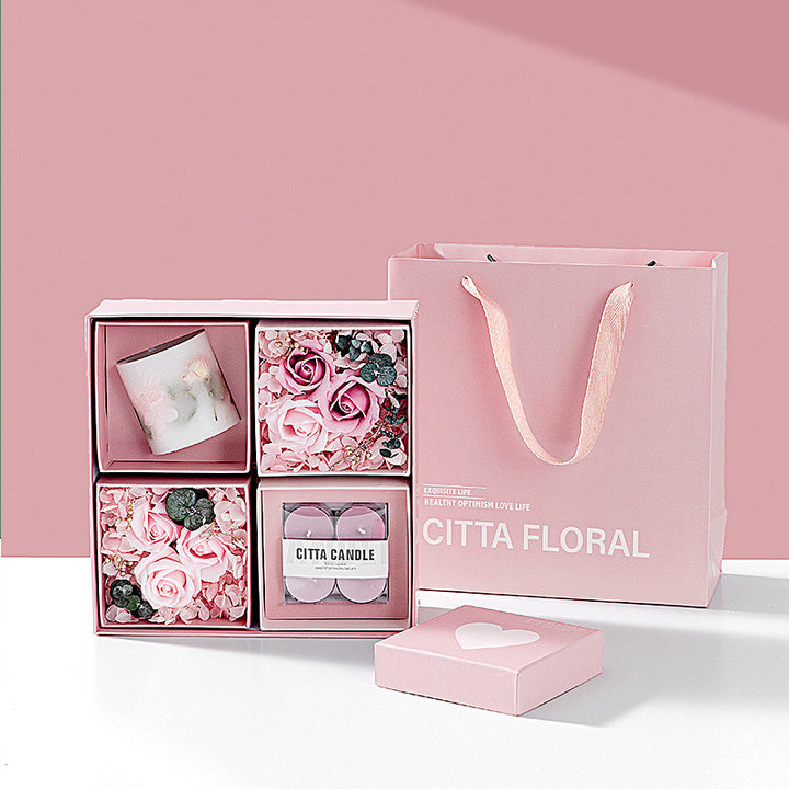 Pink Creative Valentine Scented Candles