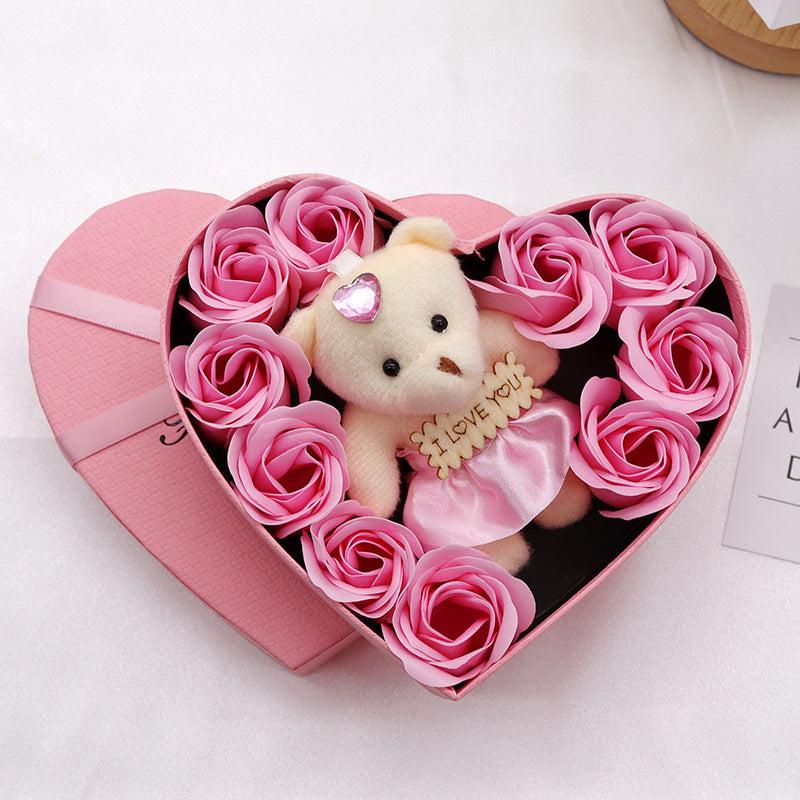 Pink Love Theme Rose Box