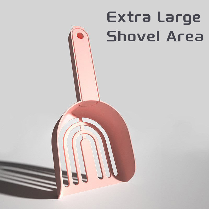 Pink pet scoop with Extra Large Shovel Area