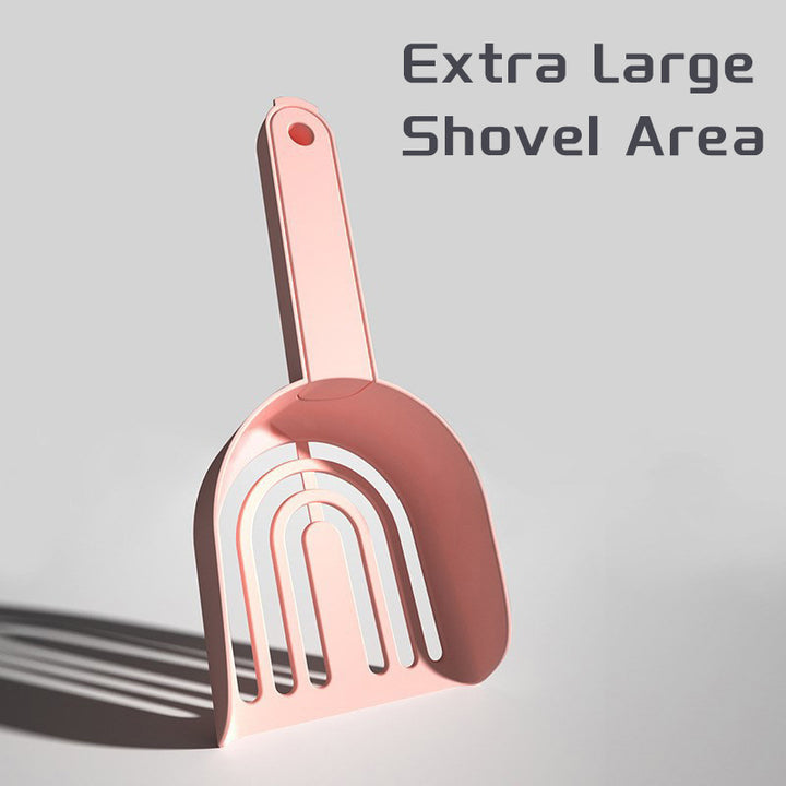 Pink pet scoop with Extra Large Shovel Area
