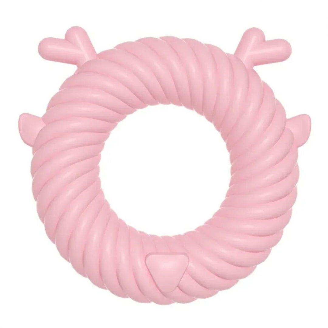 Pink textured ring with small protrusions