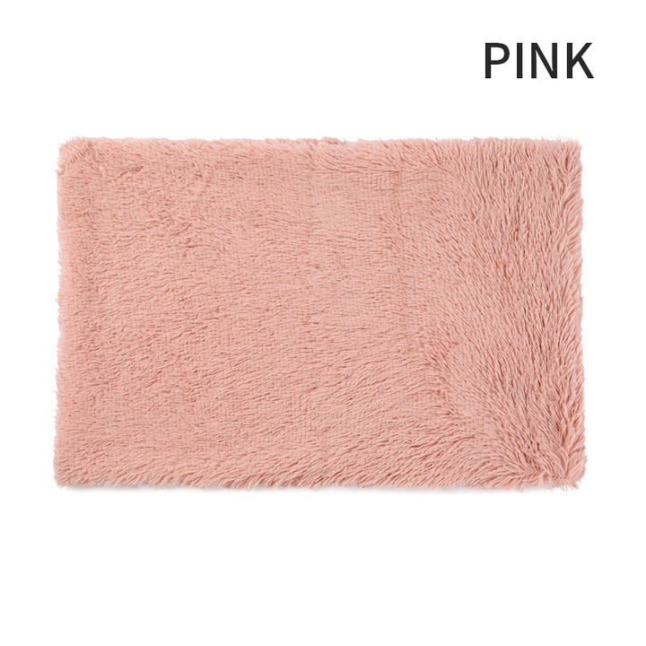 Pink textured rug 
