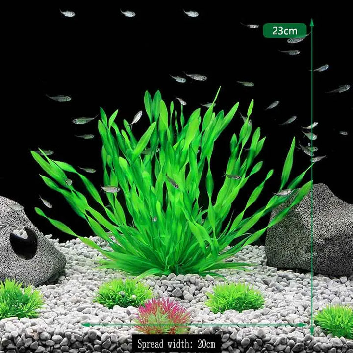 Plastic Grass Water Plants Aquarium