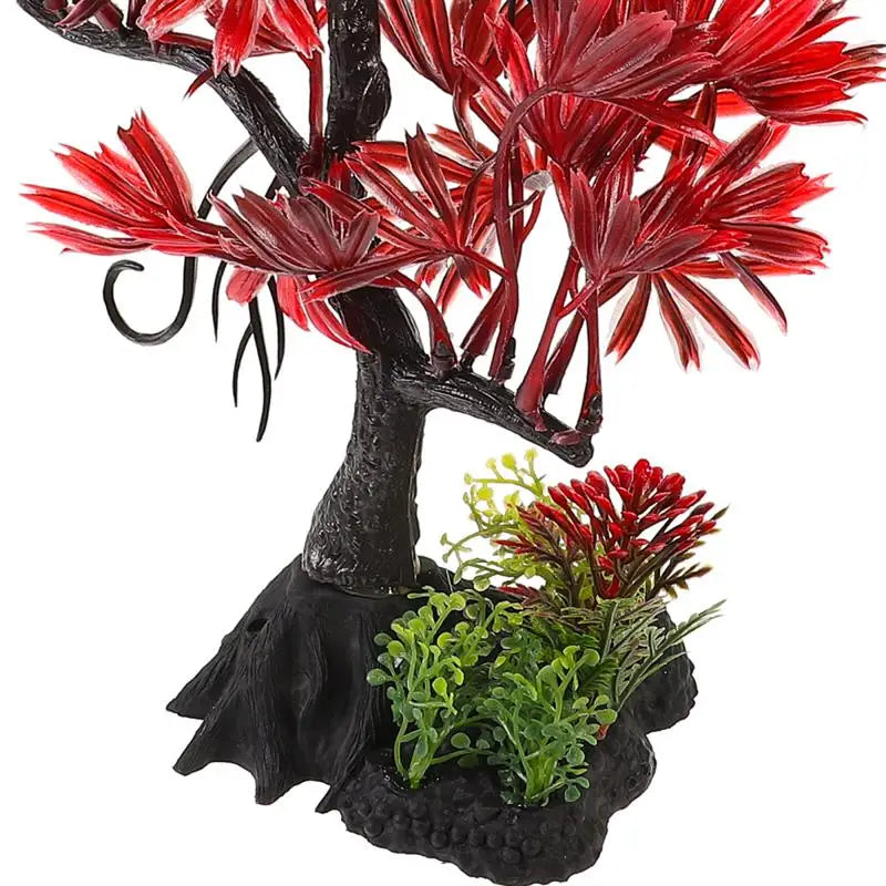 Plastic aquarium tree for aquascaping designs.