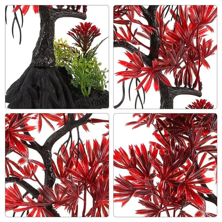 Plastic aquarium tree for aquascaping designs.