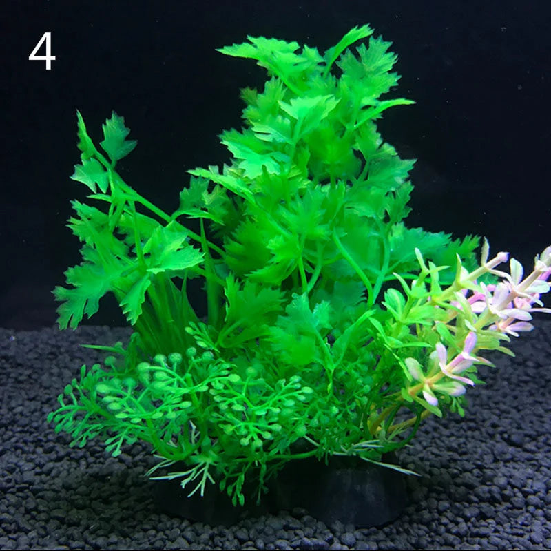 Plastic aquatic plant decoration