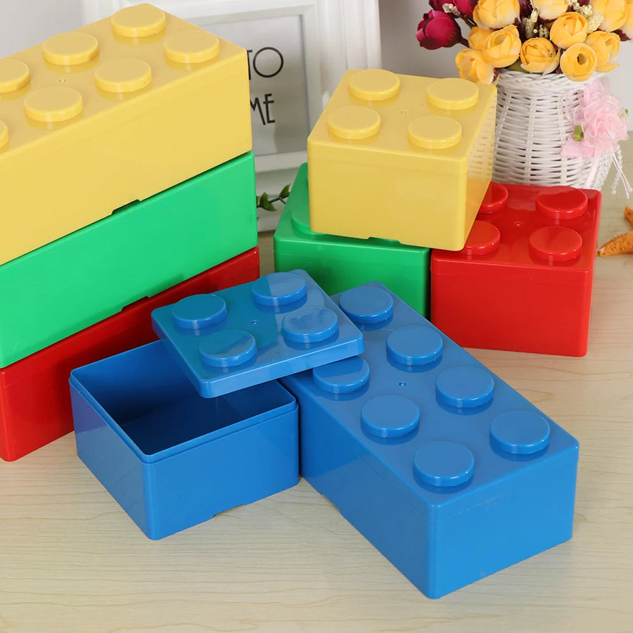 Plastic building block shapes