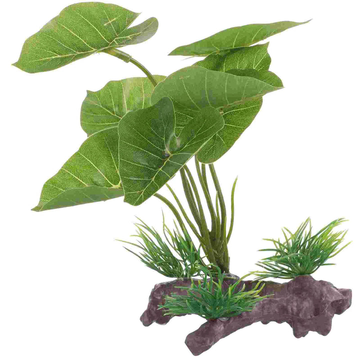 Plastic water plants for turtle tanks.