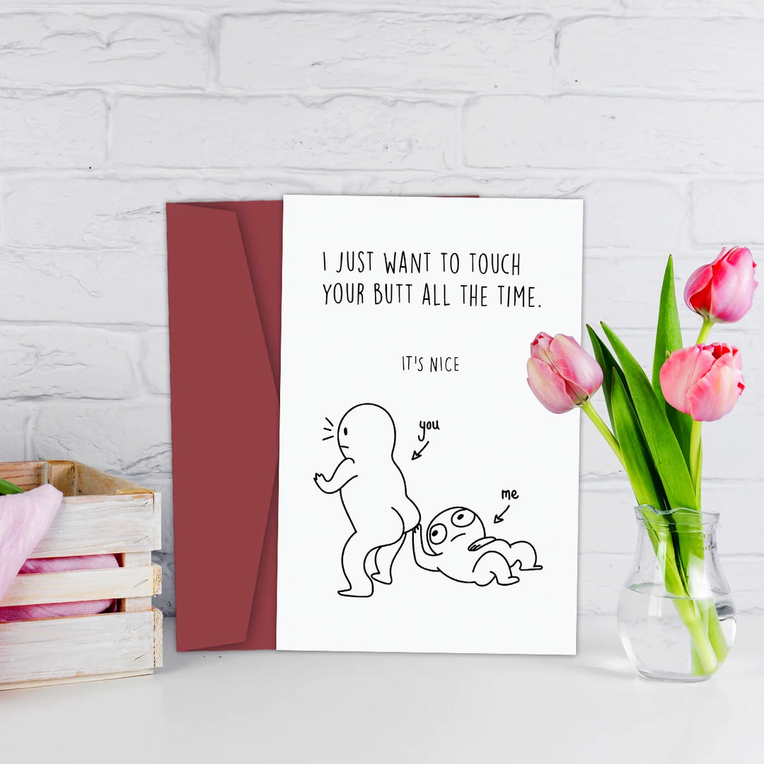 Playful love card for wife