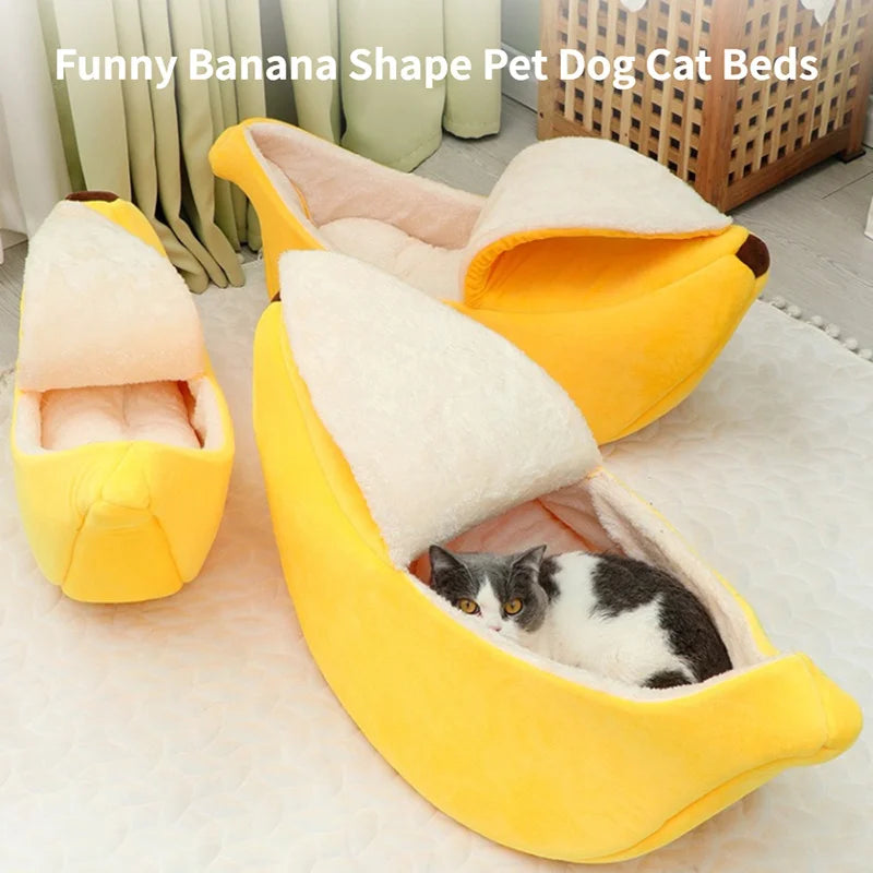 Plush Banana Pet Cave