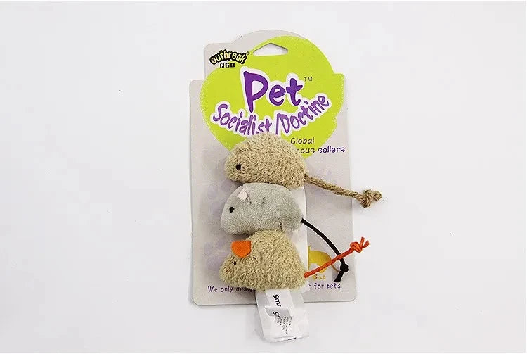 Plush Bite-Resistant Mouse for Cats