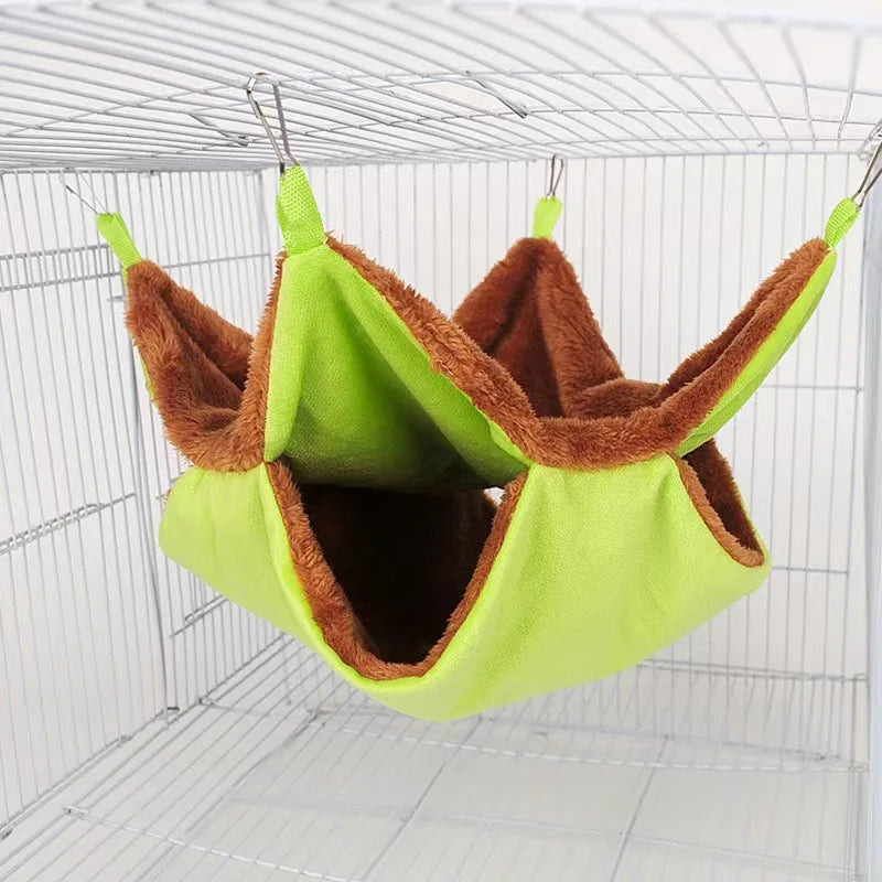 Plush Cage Hammock for Ferrets & Rats
