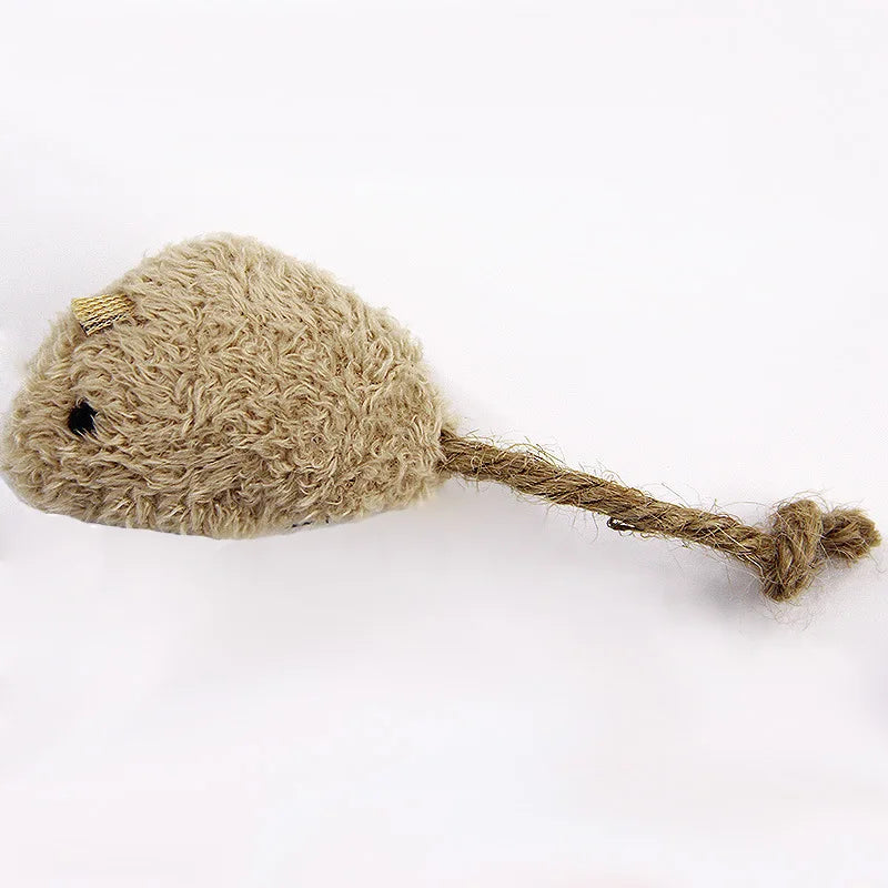 Plush Cat Mouse Toy Set