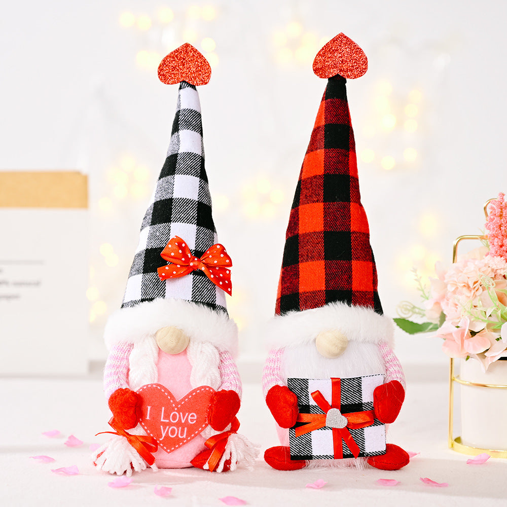 Plush Gnome Love Decor