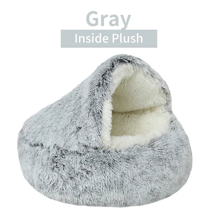 Plush Nest Bed for Small Dogs
