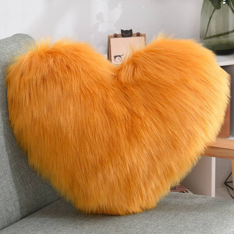 Plush Romantic Heart Pillow