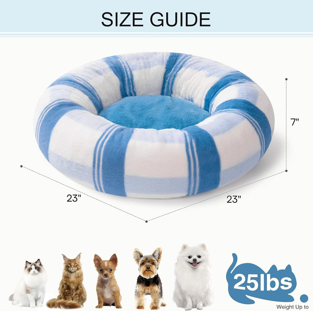 Plush Round Cat Bed Size Guide