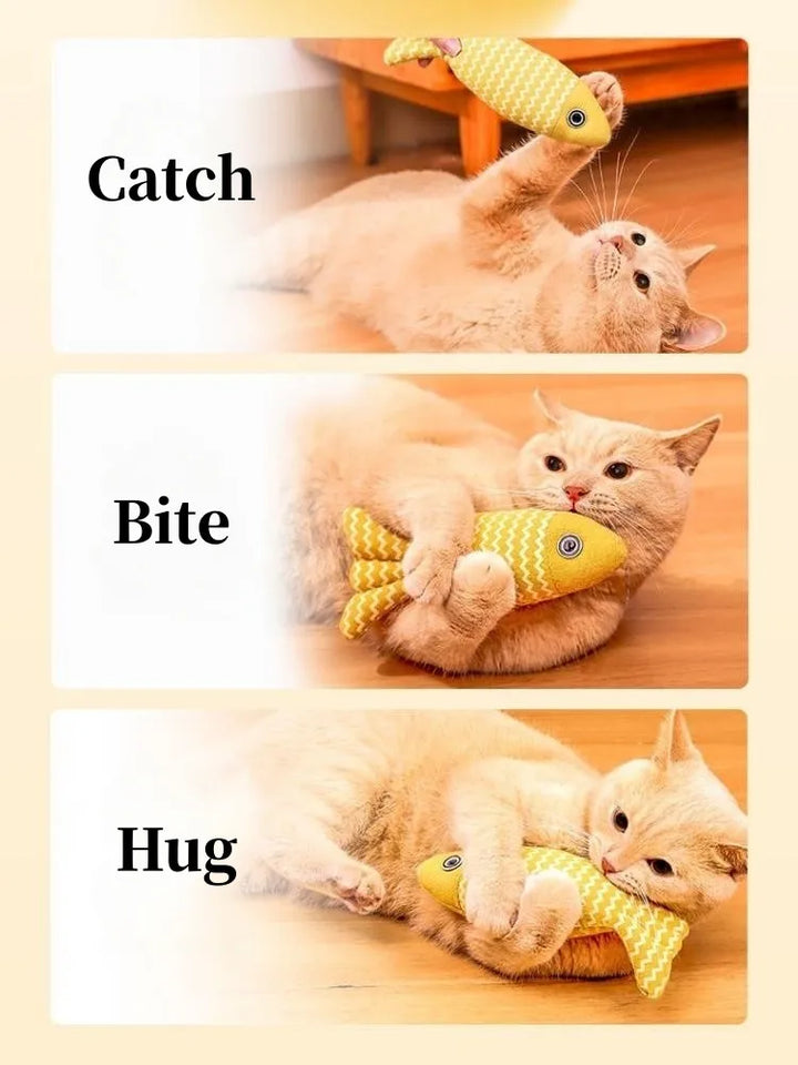 Plush Vocal Toy for Teeth Grinding Cats
