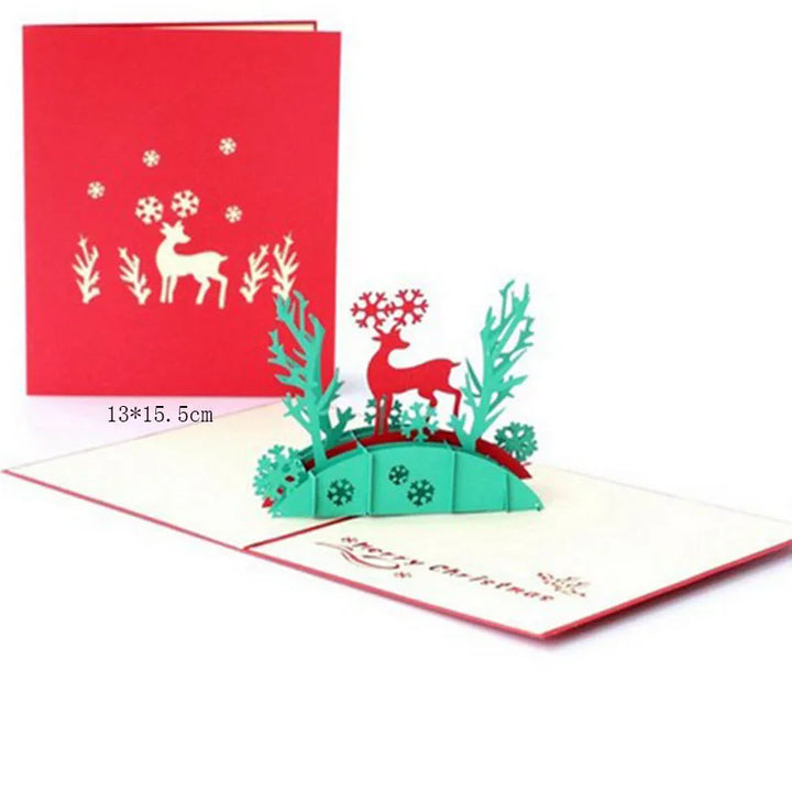 Pop-up card with vibrant love-themed design