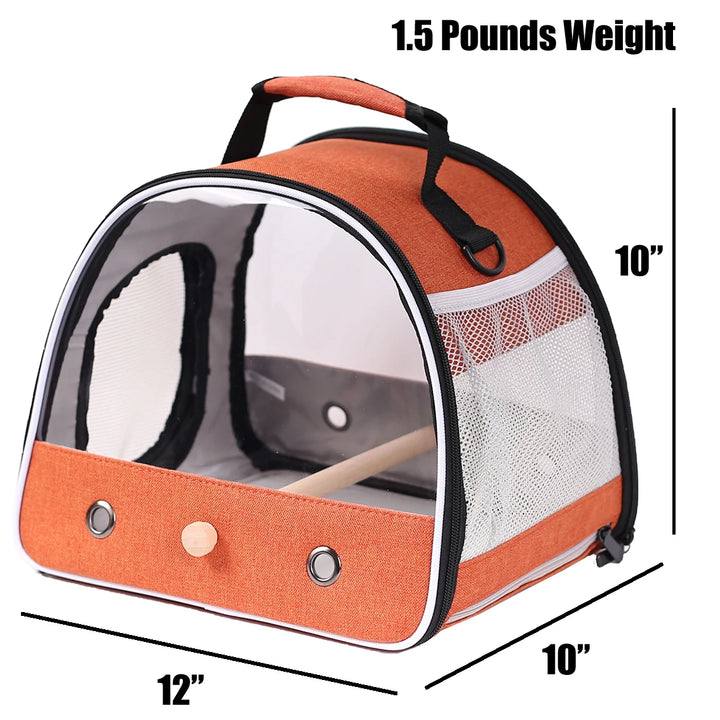 Portable Bird Carrier Backpack with Window