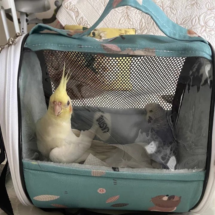 Portable Parrot Carrier For Winter