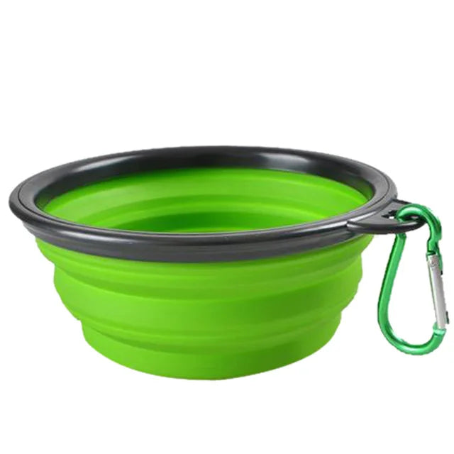 Portable Pet Dish with Carabiner