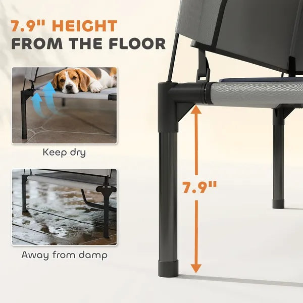 Portable pet cot with bag