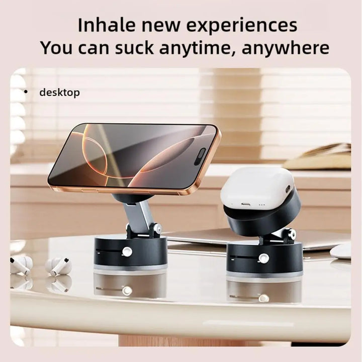 Portable suction phone holder
