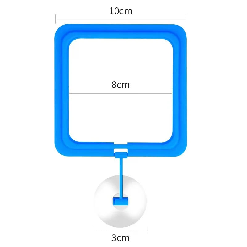 Practical feeding ring for fish tanks