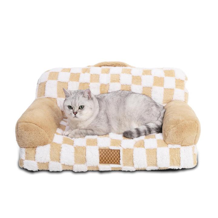 Premium solid color pet sleeping bed