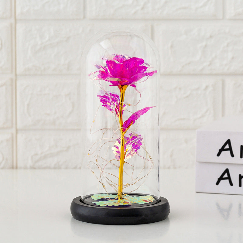 Preserved rose gift display