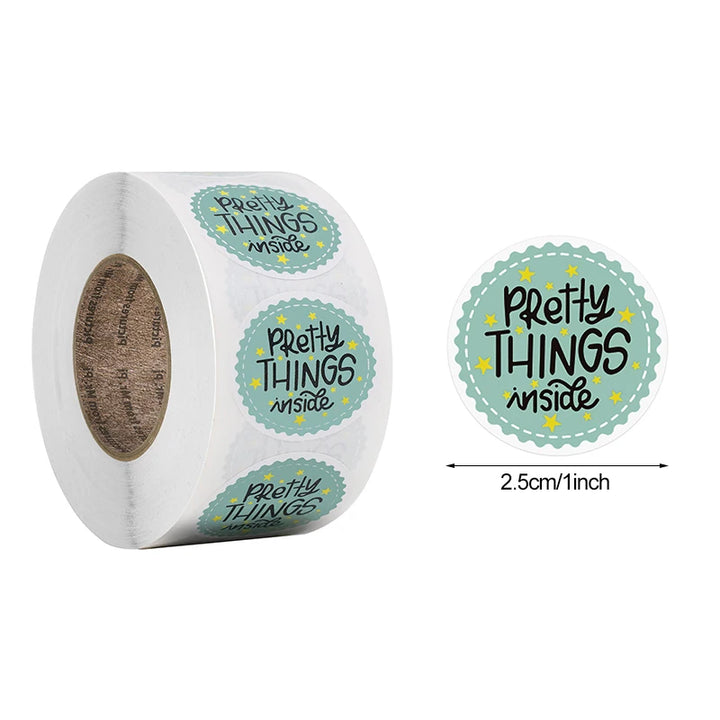 Pretty Things inside label sticker