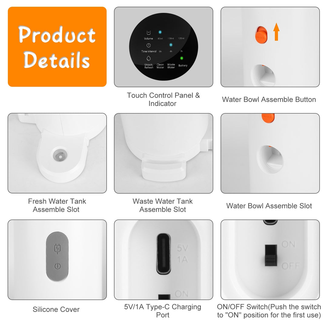 Product Details of Automatic Cat Water Dispenser