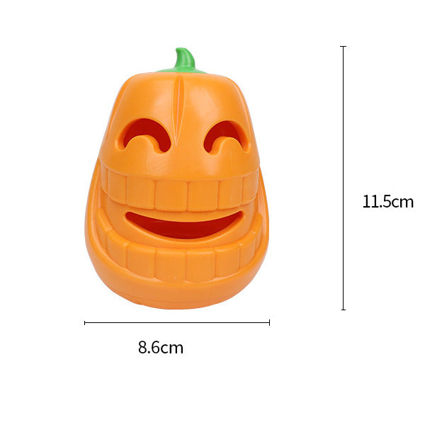 Pumpkin shaped toy with dimensions