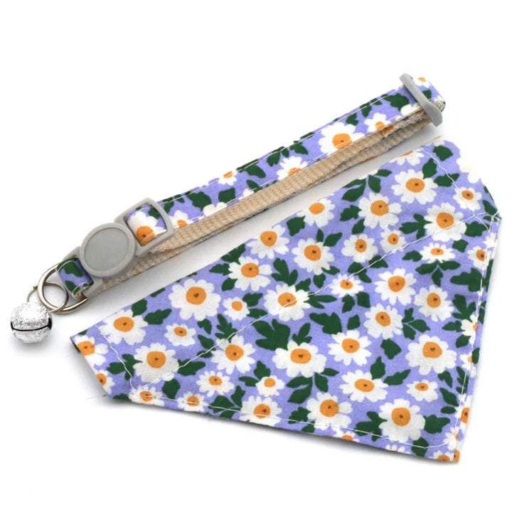 Puppy Neck Scarf with Daisy Design
