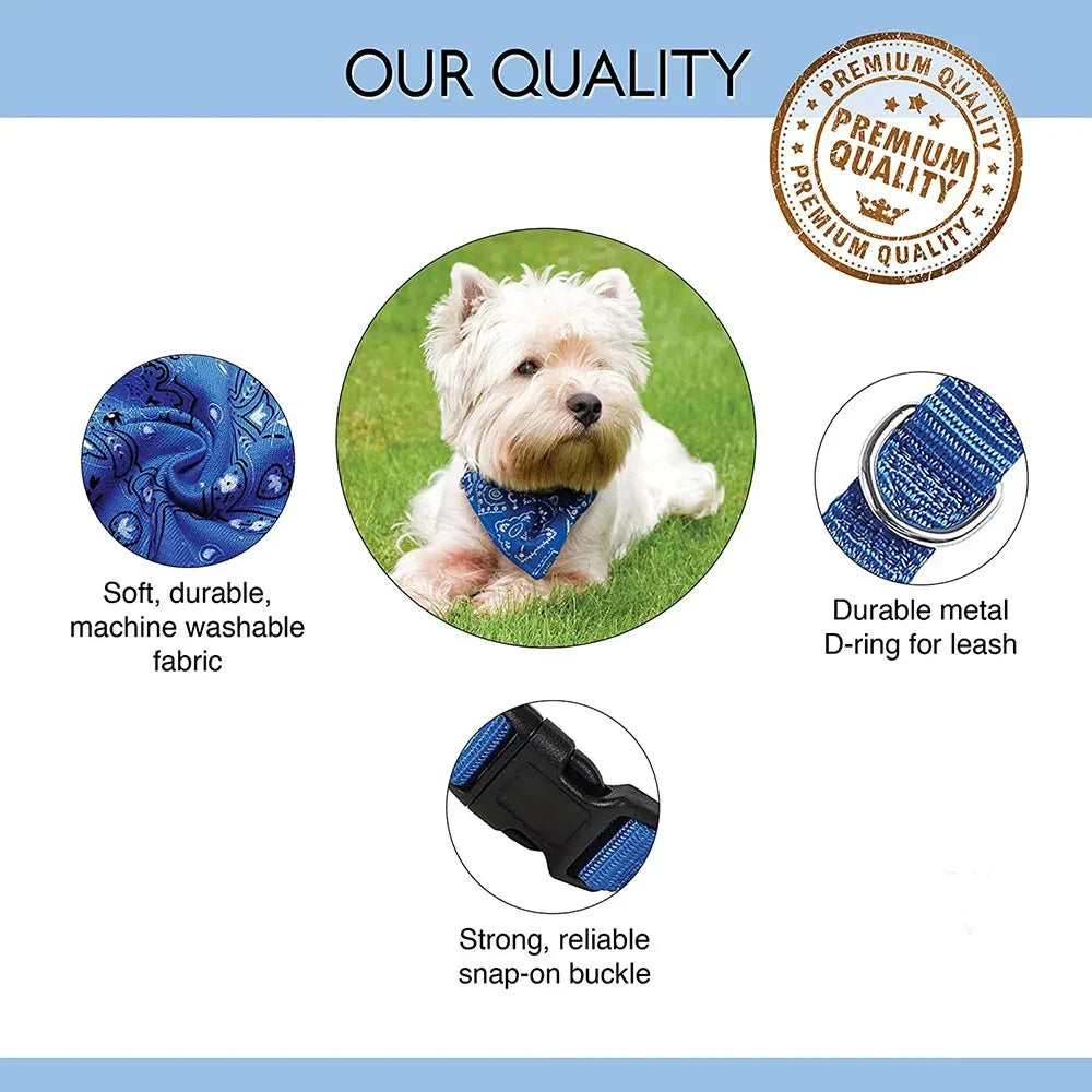 Puppy and Cat Bandana Collar our quality 
