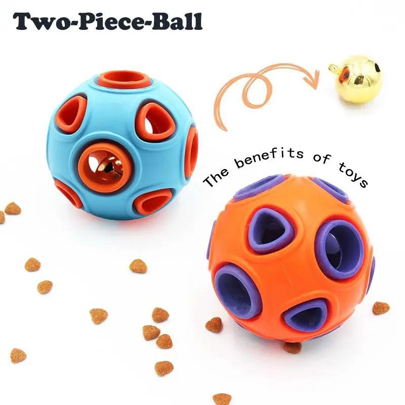 Puppy rubber balls with bells
