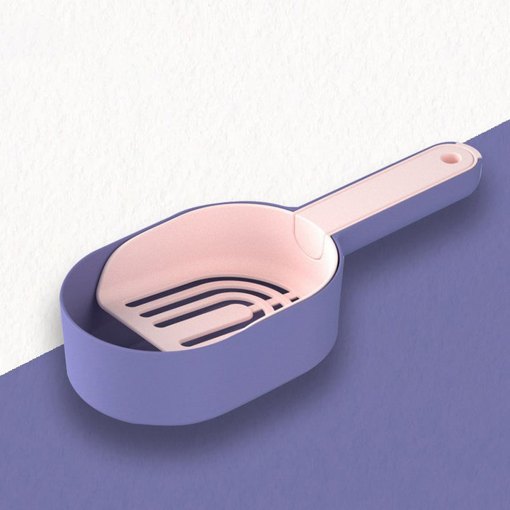 Purple and pink pet scoop 