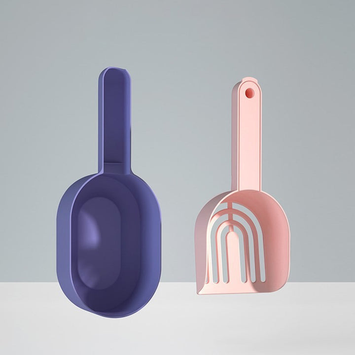 Purple scoop and pink spatula