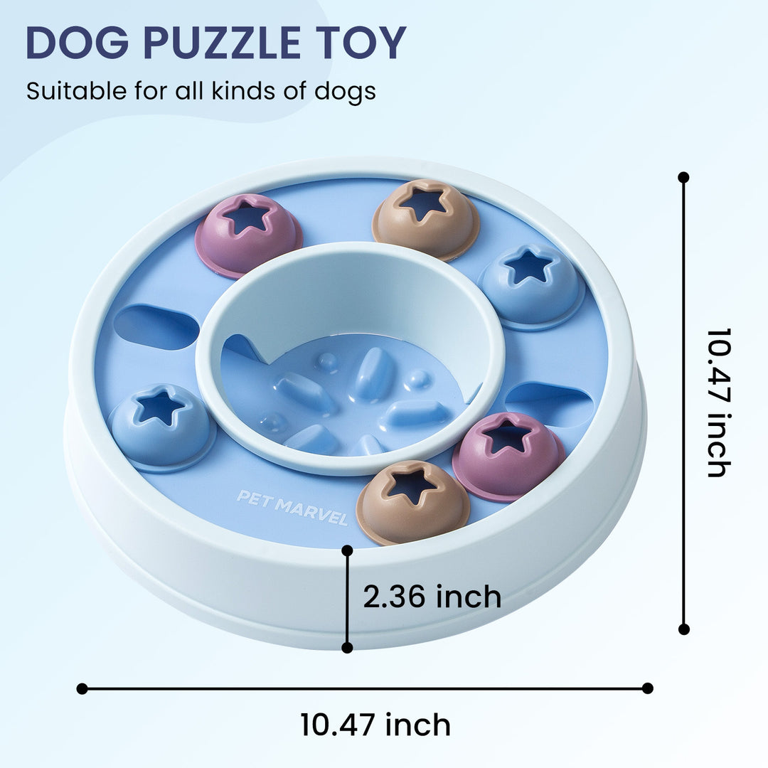 Puzzle feeder toy for active dogs