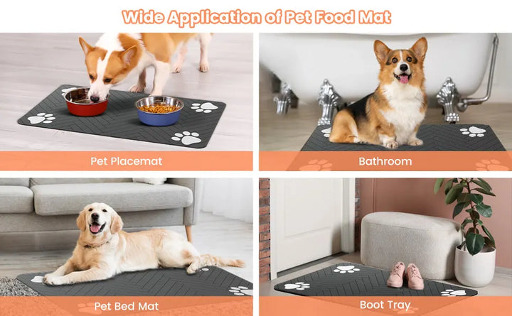 Quick Dry Bowl Mat for Pets