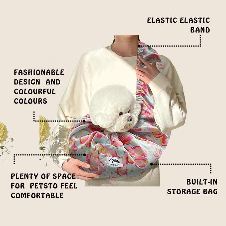 Rabbit and chicken cuddle carrier sling for travel