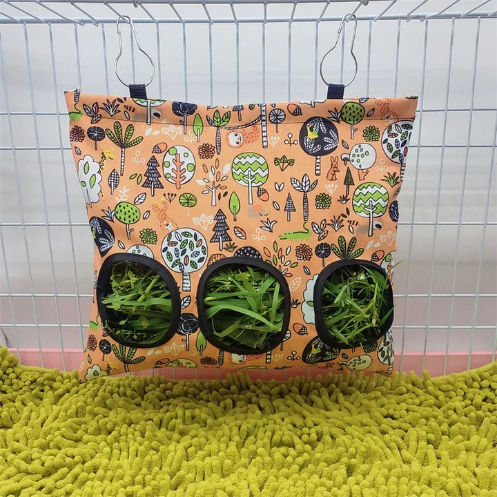 Rabbit and guinea pig hay feeding pouch.