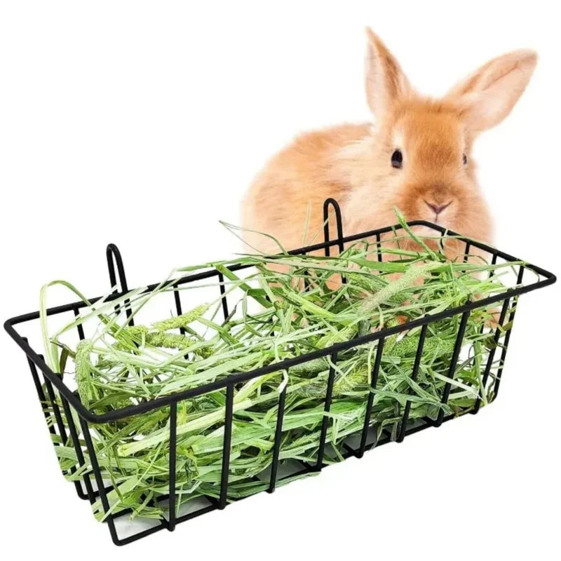 Rabbit food cage basket feeder.