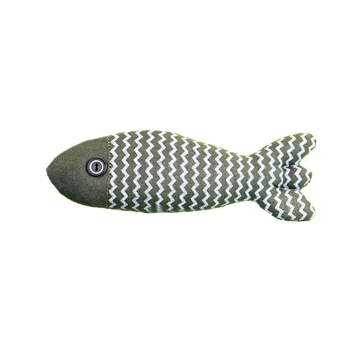 Random color pet mint fish toy with soft fabric