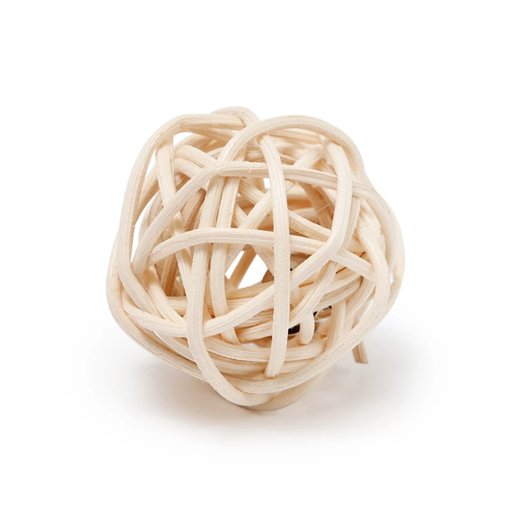 Rattan Ball Cat Toy for Play