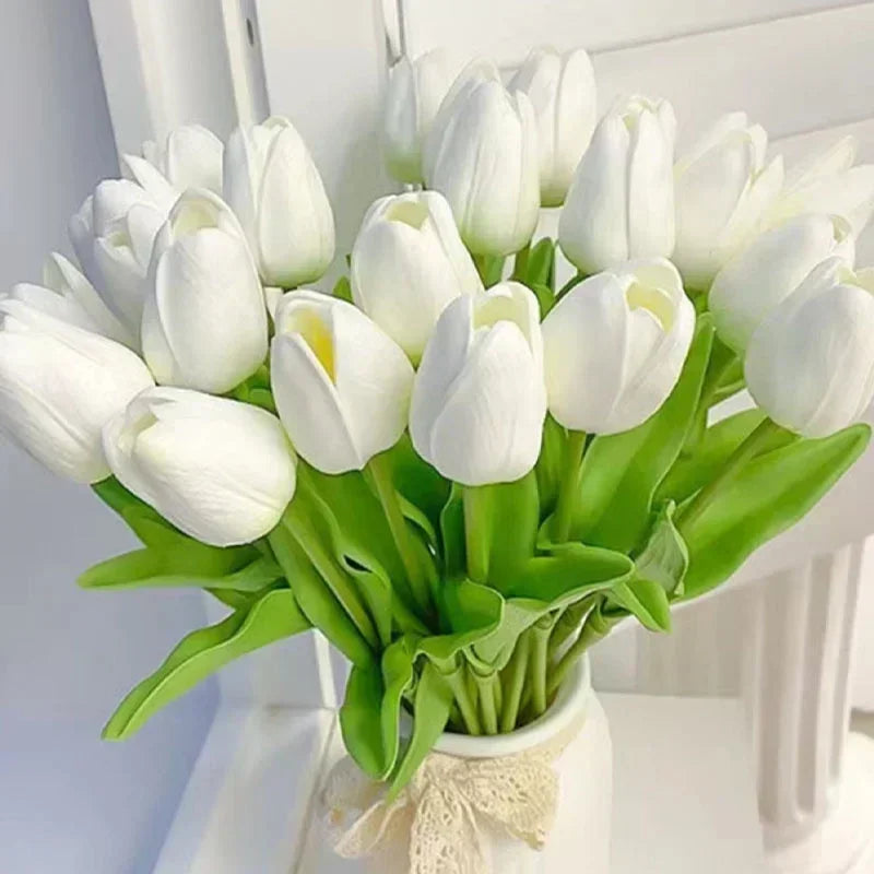 Real touch tulip bouquet