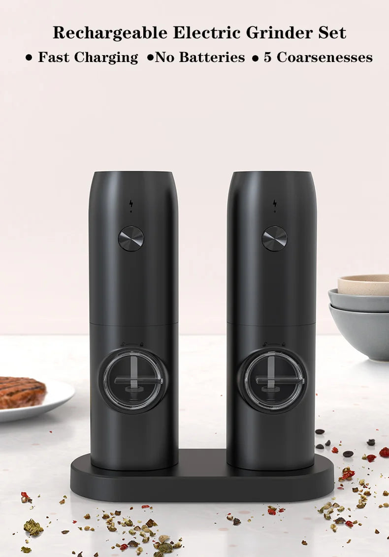 Rechargeable Salt and Pepper Mills