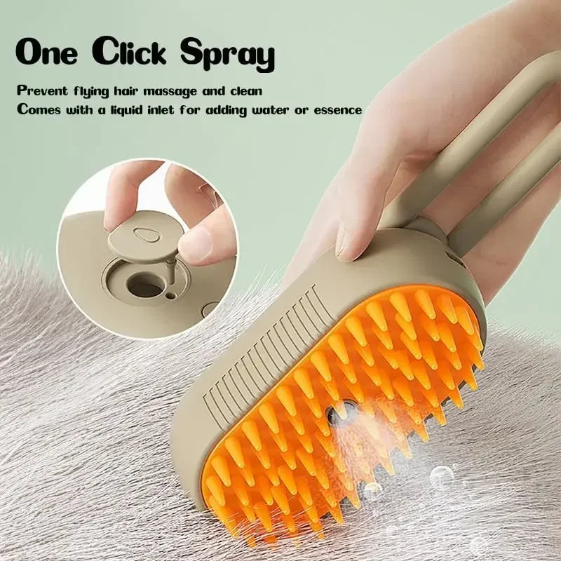 Rechargeable Steam Cat Brush